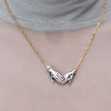 FASHION PALM DEVIL EYE CLAVICLE NECKLACE_CWMM5508