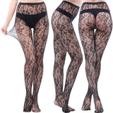 SKULL PRINT HOSIERY SHEER PANTYHOSE STOCKINGS_CWMS0229