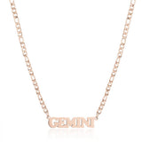 SIMPLE TWELVE ZODIAC STAINLESS STEEL GOLD NECKLACE_CWMM2726