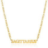 SIMPLE TWELVE ZODIAC STAINLESS STEEL GOLD NECKLACE_CWMM2726
