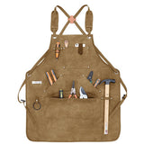 Cwmm1819_Canvas Apron Multi-Functional Work Apron