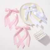 CHILDRENS DOUBLE LAYER RIBBON BOW HAIRPIN_CWAHA2343