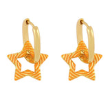 COLORFUL OIL DROP STAR SHAPED EARRINGS_CWAJE1011
