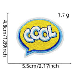 FUNNY TEXT PATCH EMBROIDERED CLOTH PATCH_CWMM4051