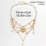 PEARL BEADED NECKLACE WITH PENDANT_CWAJE1157