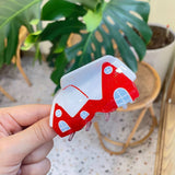 Christmas Hair Claw - Santa Bell Gift House Clip_Cwaha07289
