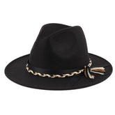 FASHION RETRO SOLID COLOR FELT HAT JAZZ HAT_CWAH0764
