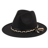 FASHION RETRO SOLID COLOR FELT HAT JAZZ HAT_CWAH0764