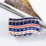 Usa Flag Hair Claw, Creative Patriotic Back Clip_Cwaha1265