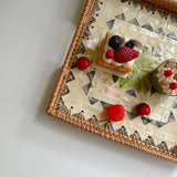 RATTAN DESKTOP SQUARE SHELL TRAY STORAGE TRAY_CWMM4539