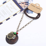 Wax Alloy Creative Alarm Clock Long Necklace_Cwmm4620