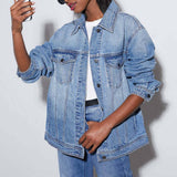 Washed Denim Jacket Casual Long-Sleeved Jacket