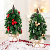 MINI PINECONE RED BERRY CHRISTMAS TABLE DECOR_CWMM9888