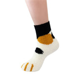 Women Home Padded Warm Coral Velvet Socks_Cwms0333