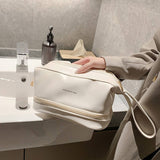 DOUBLE LAYER LARGE CAPACITY HIGH END COSMETIC BAG_CWAB4479
