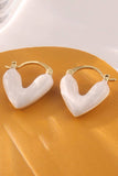 HEART DECOR HOOP EARRINGS_CWAJE0458