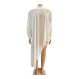 FASHION SOLID COLOR CHIFFON PLUS SIZE DRESS_CWDMD3682