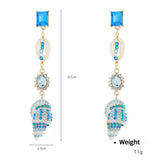 BEACH TRAVEL FASHION DIAMOND NECKLACE JEWELRY SET_CWAJE2914