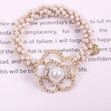 ELEGANT CAMELLIA HAIR TIE LUXURY PONYTAIL BAND_CWAHA6884