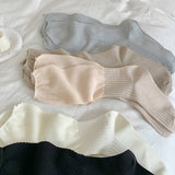 Women Breathable Mesh Mid-Length Cotton Socks_Cwms0647