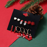 CHRISTMAS EARRING COMBINATION CARTOON EARRING SET_CWMM2611