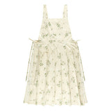 EXTENDED FLORAL PRINT LINEN APRONS WITH POCKETS_CWMM3306