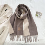 Cwasc03138_Winter Wool Reversible Tassel Scarf For Couples
