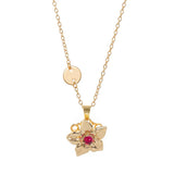 SPINNING DECEMBER FLOWER NECKLACE LUCKY BLOOM_CWMM6969