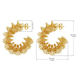 18K GOLD PLATED TWISTED ROPE HOOPS EARRING_CWAJE0569