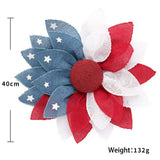Usa Flag Ribbon Wreath For Independence Day_Cwaje05388
