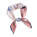 Vintage Circle Print Square Scarf