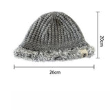 2 6 YEARS OLD PLUSH BRIM BUCKET HAT KNITTED HAT_CWAH2044