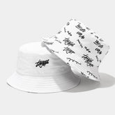 DOUBLE SIDED LETTER EMBROIDERED BUCKET HAT_CWAH1640