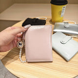 Unique Vintage Pearl 2-Fold Wallet With Zipper_Cwab06249