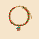 CHRISTMAS COLORBLOCK HANDMADE BEADED BRACELET_CWAJE1858