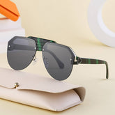 FASHION HALF FRAME TOAD ANTI ULTRAVIOLET SUNGLASSES_CWASG073