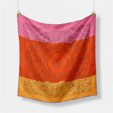 PRINT SCARF VERSATILE SQUARE FOR MOTHERS DAY GIFT_CWASC0663