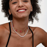 COLORFUL BEADED DOPAMINE CLAVICLE NECKLACE_CWMM3683