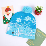 CHRISTMAS LED LIGHT GLOWING KNITTED CHRISTMAS HAT_CWAH2314