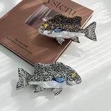 GROUPER FISH HAIR CLAW OCEAN STYLE ACETATE CLIP_CWAHA5789