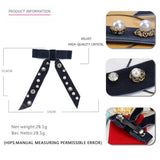 HANDMADE LONG RIBBON VELVET BOW HAIRPIN HEADDRESS_CWAHA4417