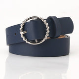 CLASSIC SIMPLE BELT WITH ALLOY ROUND BUCKLE_CWABE0402