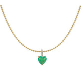 FASHIONABLE EMERALD ZIRCONIA BEAD NECKLACE_CWMM5299