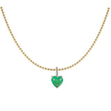 FASHIONABLE EMERALD ZIRCONIA BEAD NECKLACE_CWMM5299