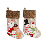 PLUSH EMBROIDERED CHRISTMAS STOCKING CANDY BAG_CWMS1449