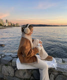 Vintage Lapel Baggy Fur All-In-One Coat For Women