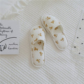 NEW BEAR BOWKNOT HOME SLIPPERS FOR WOMEN_CWMM2974