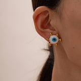 RETRO DRIPPING NEW DEVILS EYE EARRINGS_CWAHA0922
