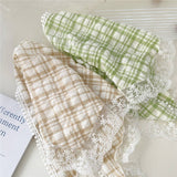 LACE TRIANGLE SCARF STRIPED HEADBAND SCARF_CWASC0841