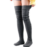 AUTUMN AND WINTER WARM SOLID COLOR KNEE SOCKS_CWMS0307